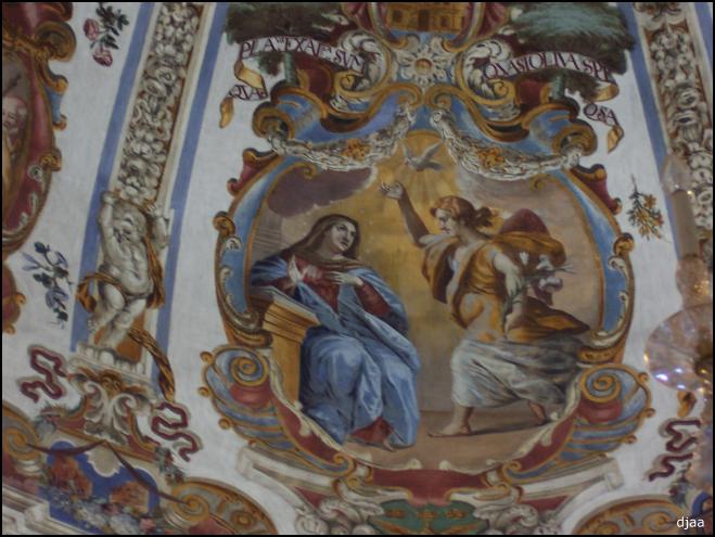 Pintura Escena de la Virgen