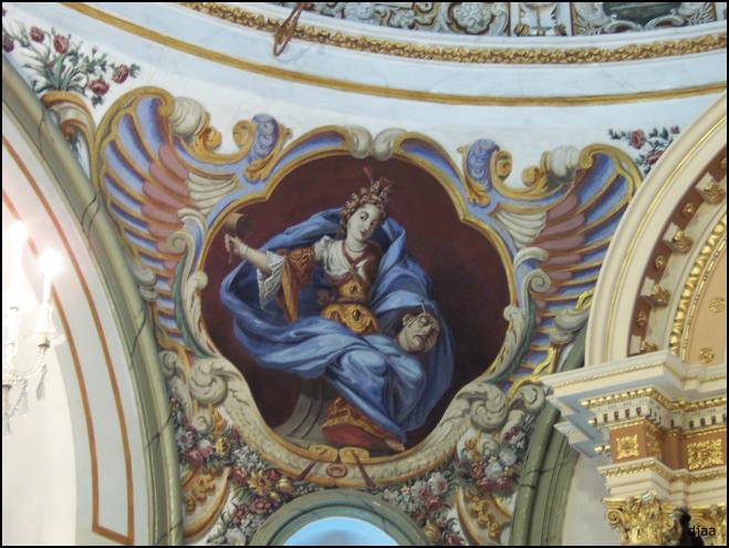 Pintura de la pechina de la c�pula