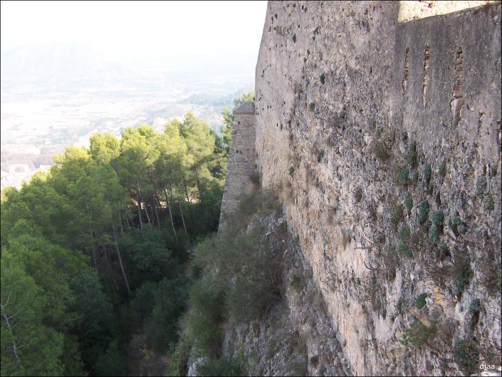Lienzo de la muralla del Castillo Mayor