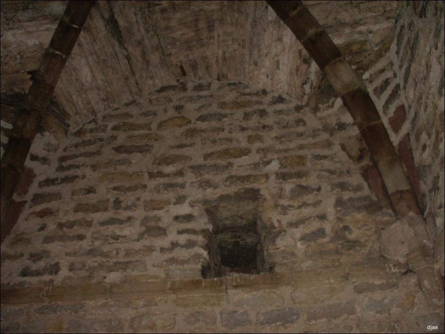 Bóveda de crucería de la torre