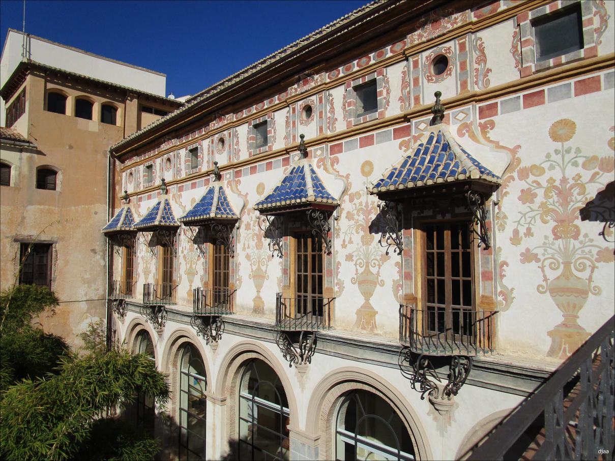 Pinturas murales del exterior de la sala dorada, vistas desde el balc�n de la sala de las coronas