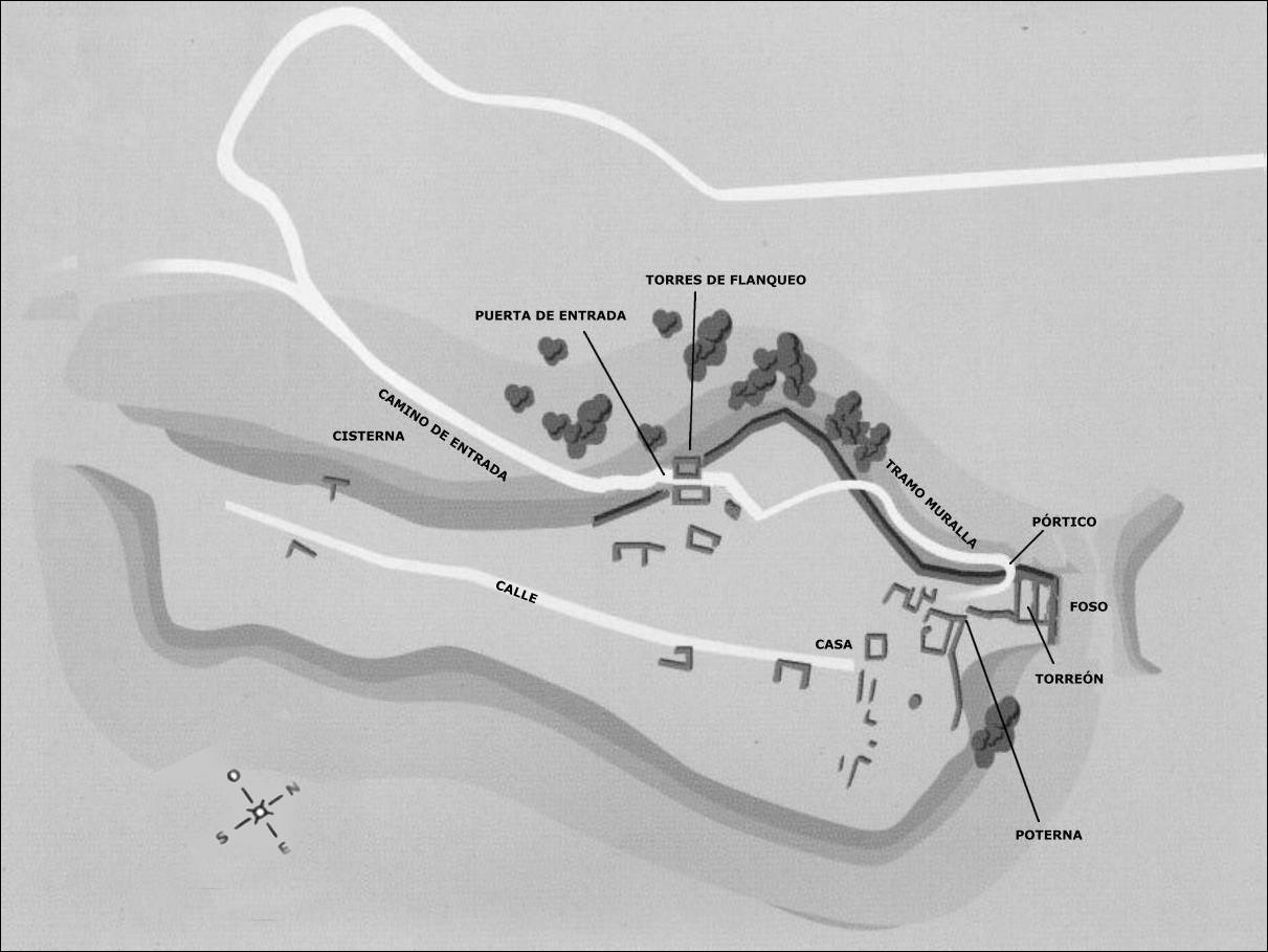 Plano de El Molón