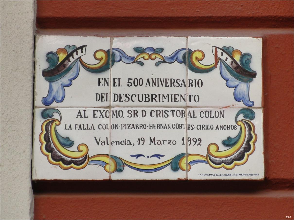 Placas conmemorativas en Valencia