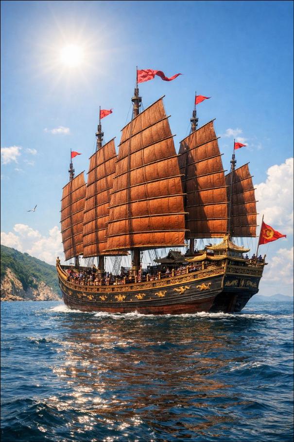 Barco de la flota del tesoro