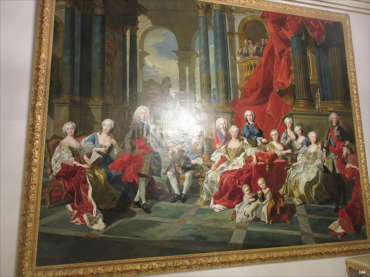 Galería de retratos. La familia de Felipe V por Louis van Loo