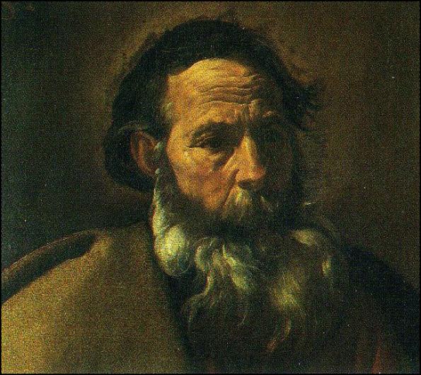 Diego Velazquez. San Pablo, detalle, hacia 1619